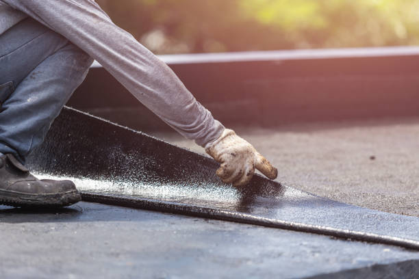 Professional Waterproofing technician working in Roebling, NJ